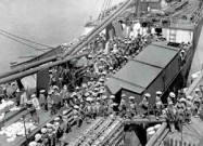 Chinsese Coolies arriving at William Head